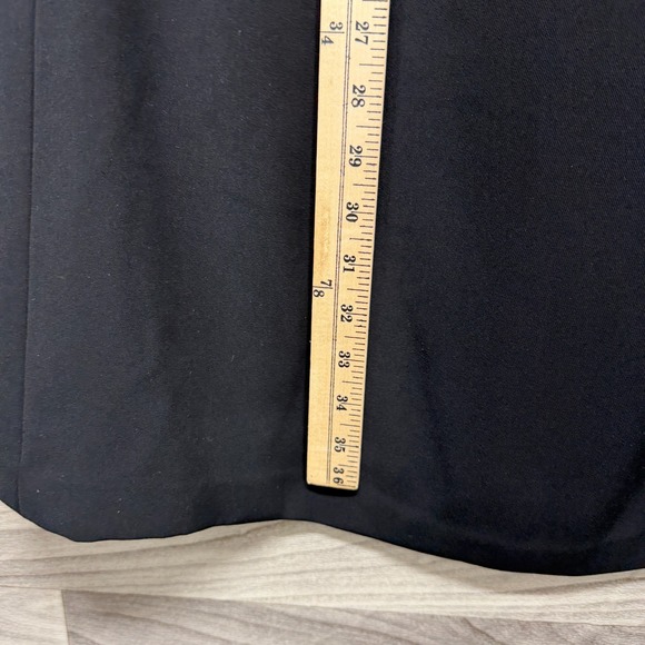 Lauren Ralph Lauren Shift Dress Womens 8 Black Long Sleeve Keyhole Neck Back Zip - Picture 10 of 12